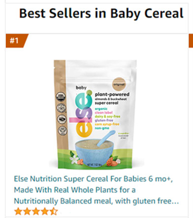 Else Baby Cereal - Amazon Best Seller