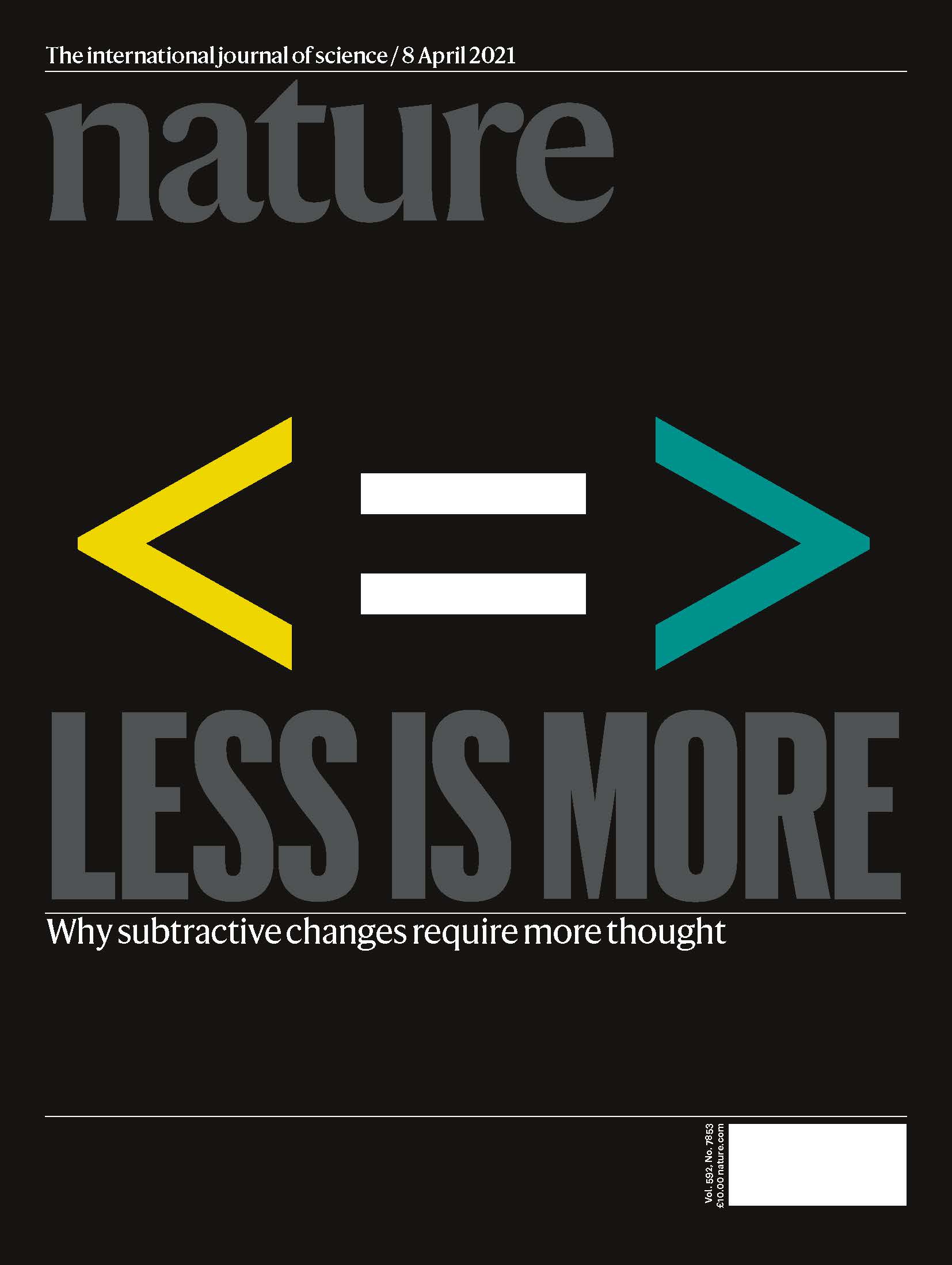 April 8, 2021 Cover of Nature Magazine