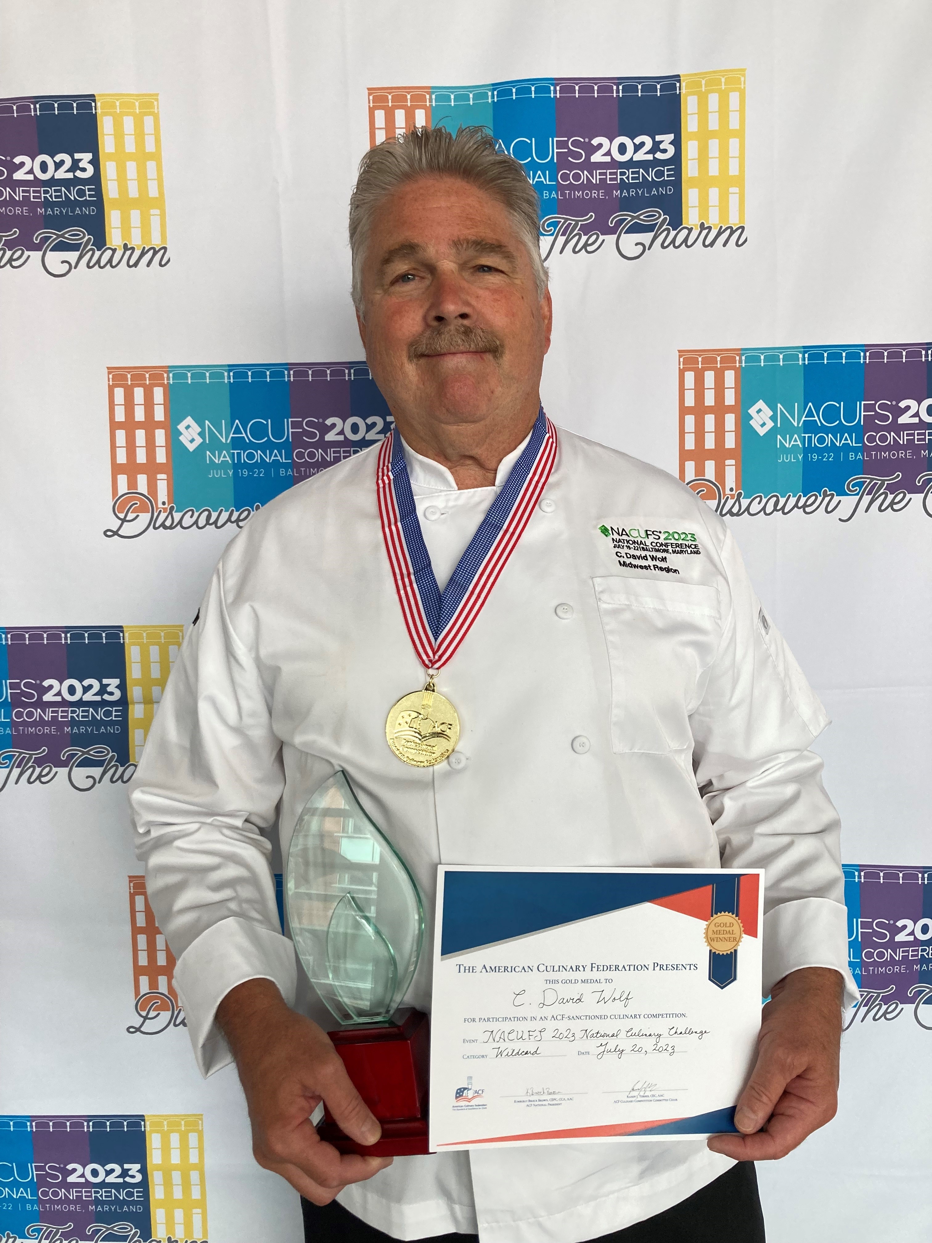 C. David Wolf, 2023 Culinary Challenge winner