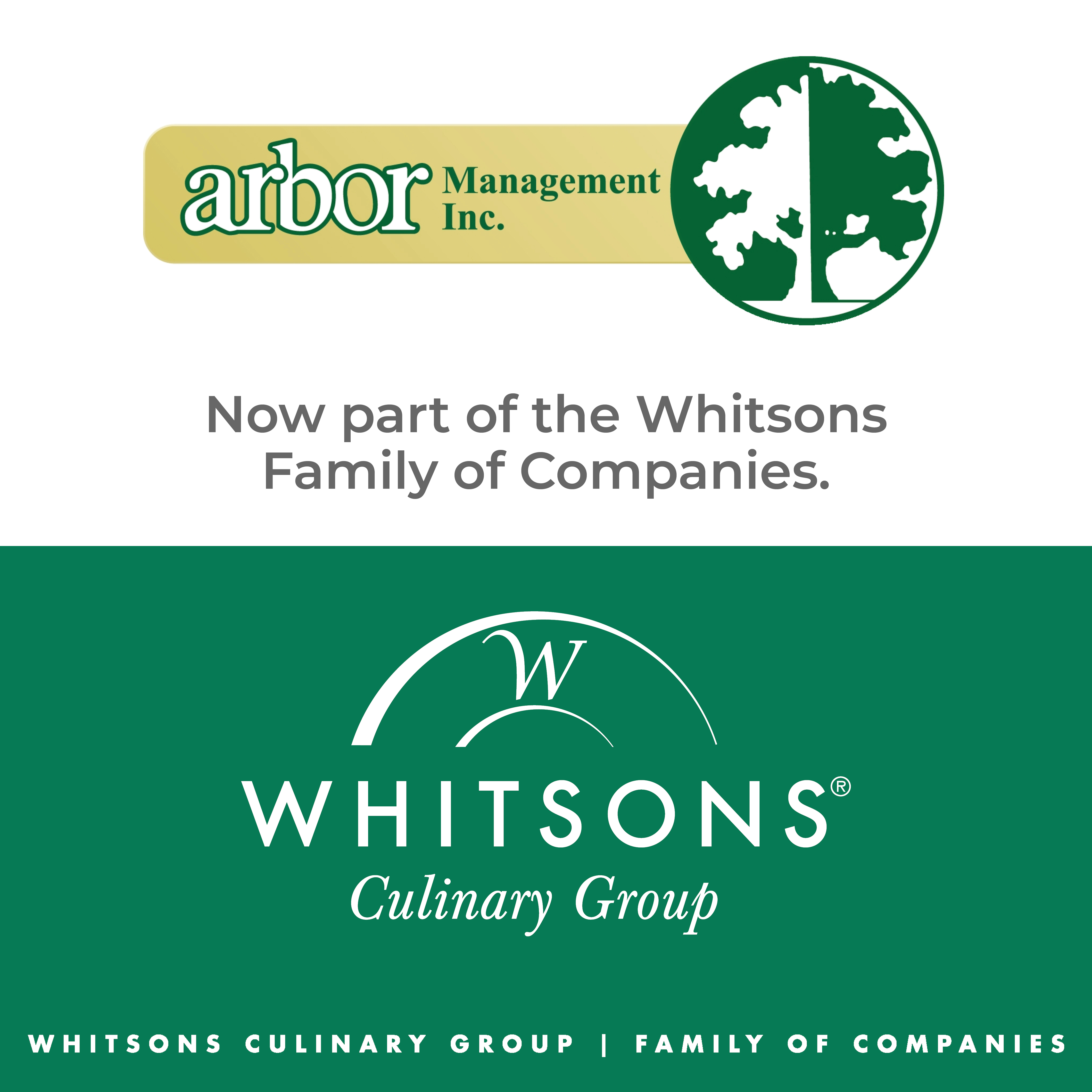 Whitsons Culinary Group Acquires Arbor Management 