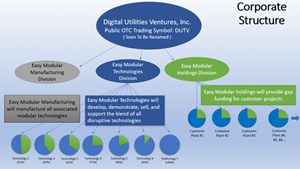 Digital Utilities Ventures, Inc. Planned Corporate Structure - May 2022