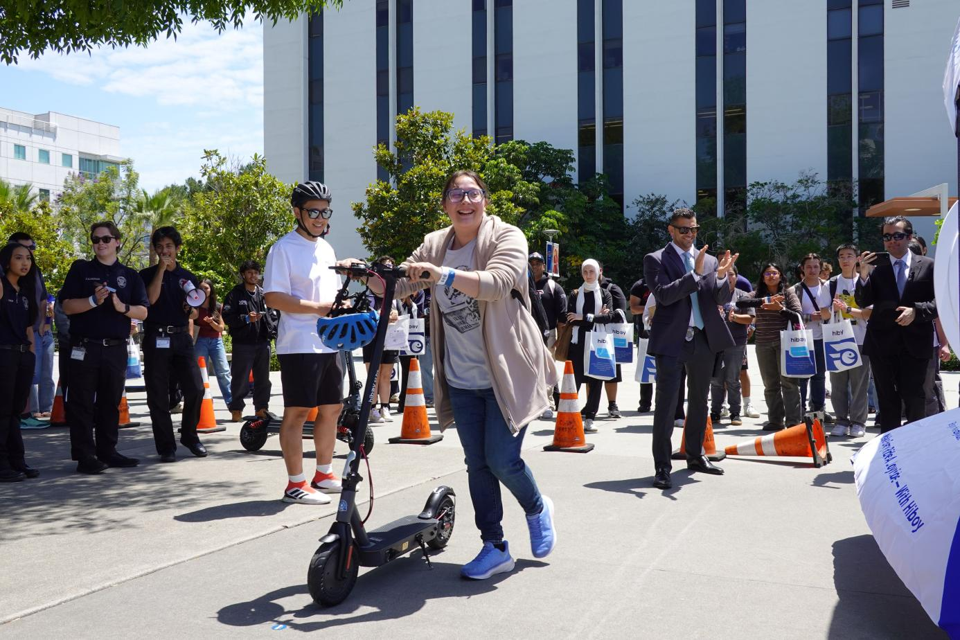 Hands-On Safety Training at CSUF Titan E-Scooter Safety Lab for Safer Campus Riding