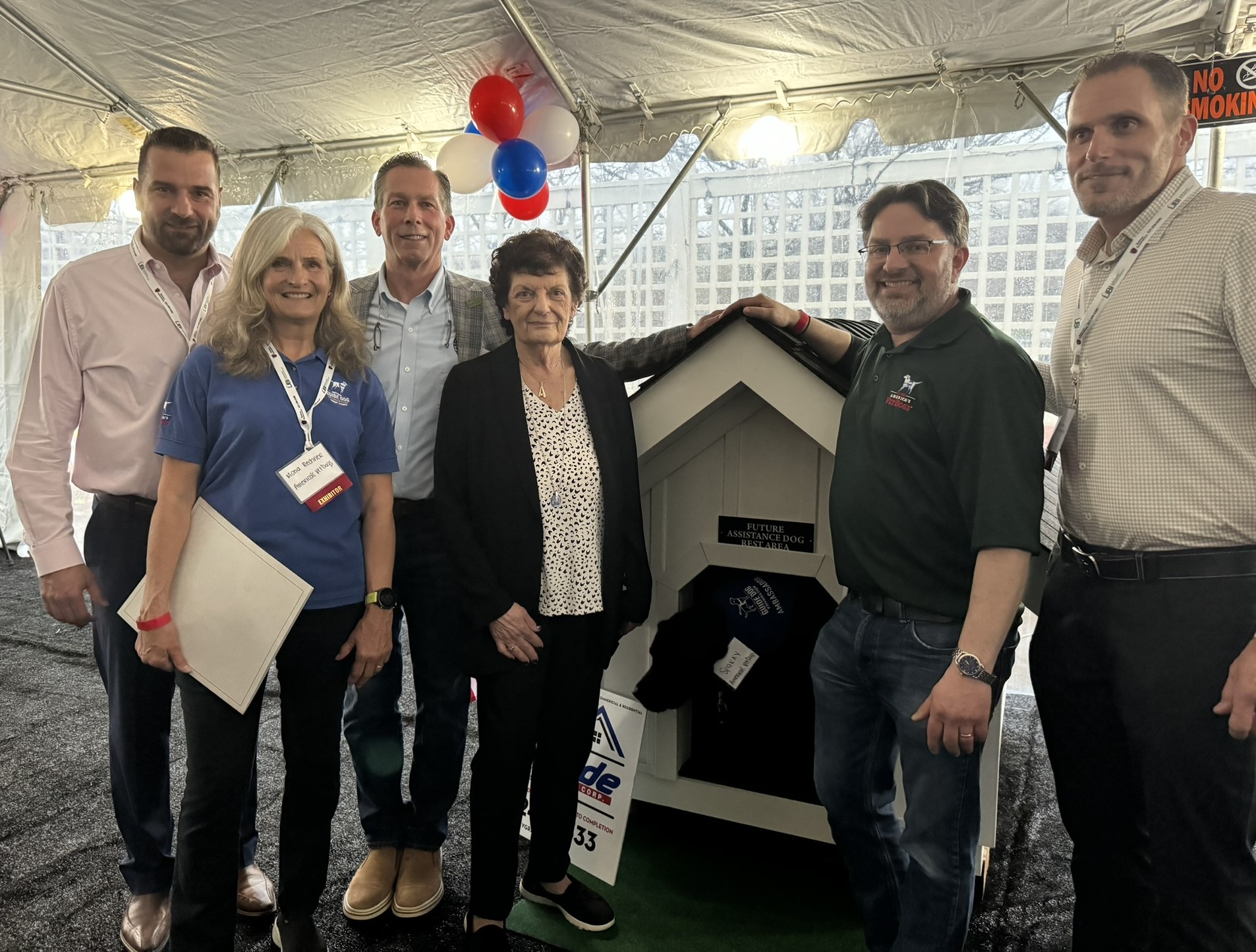 Long Island Home Builders Care, Inc., Supports America’s VetDogs and the Guide Dog Foundation with New Dog Agility Play Area, Backyard Dog Dens and More