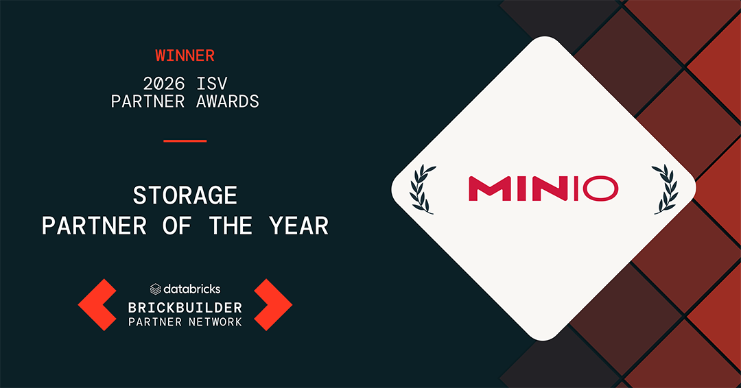 MinIO 2026 ISV Partner Awards