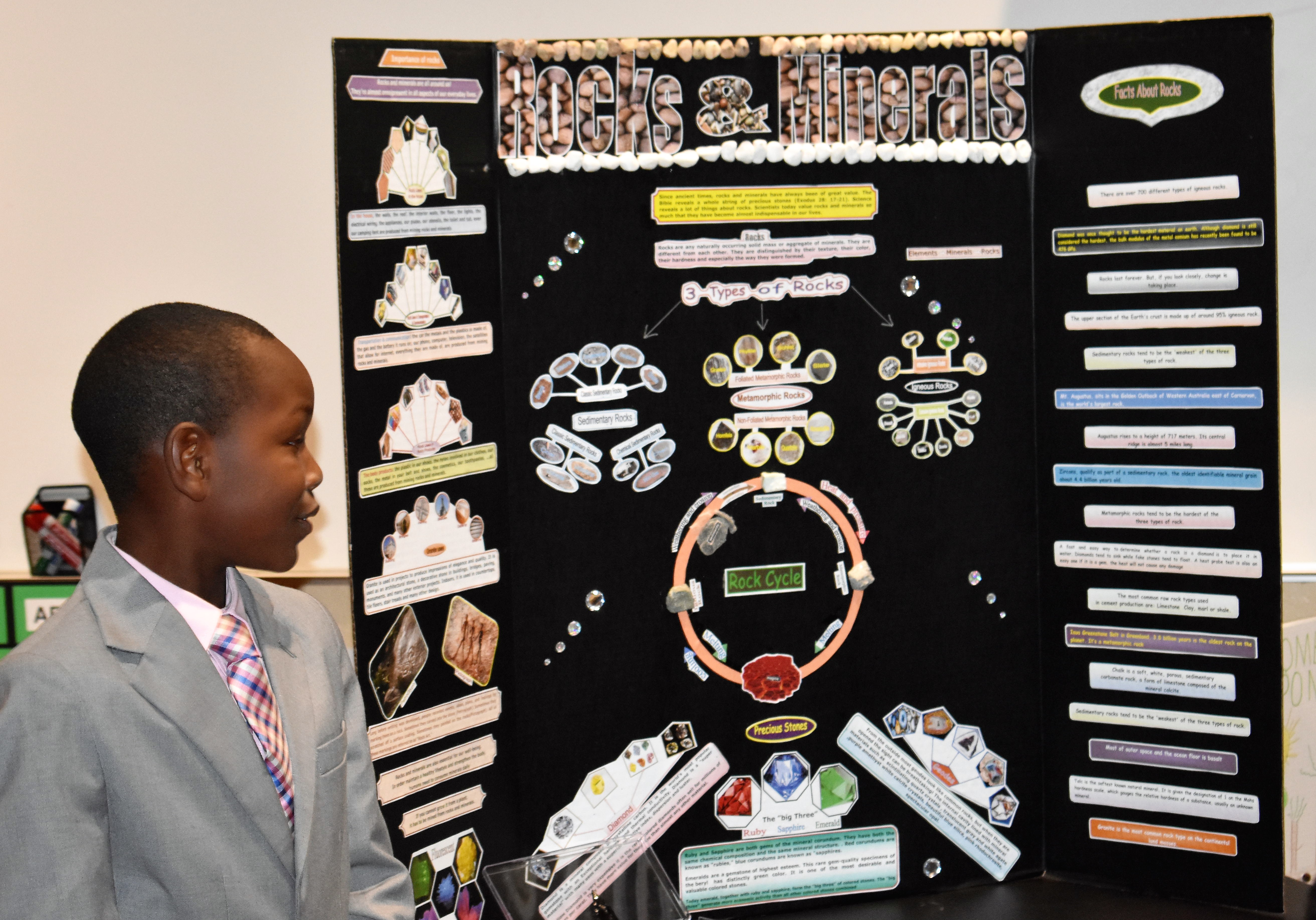 Students at Abundant Life Christian Academy shared their science projects that will be up for judging soon.  