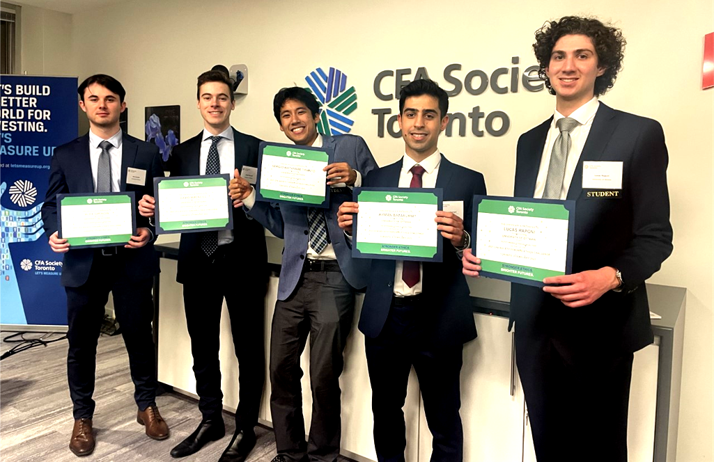 2023 CFA Society Toronto Local Ethics Challenge Winners