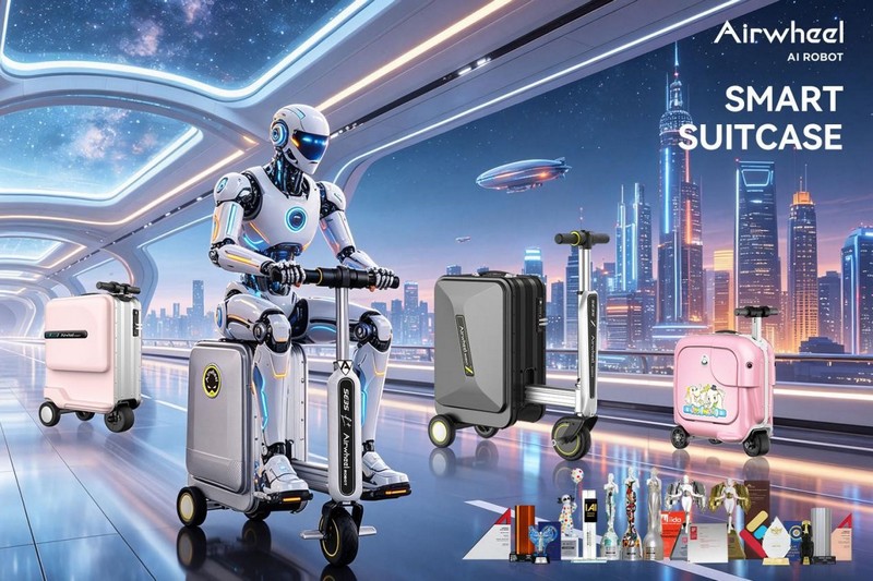 Airwheel Announces a New Luxury AI Wheel Cabin Suitcase:20-inch Carry-On Hand electric Ride Luggage Powered by Smart Mobility Technology