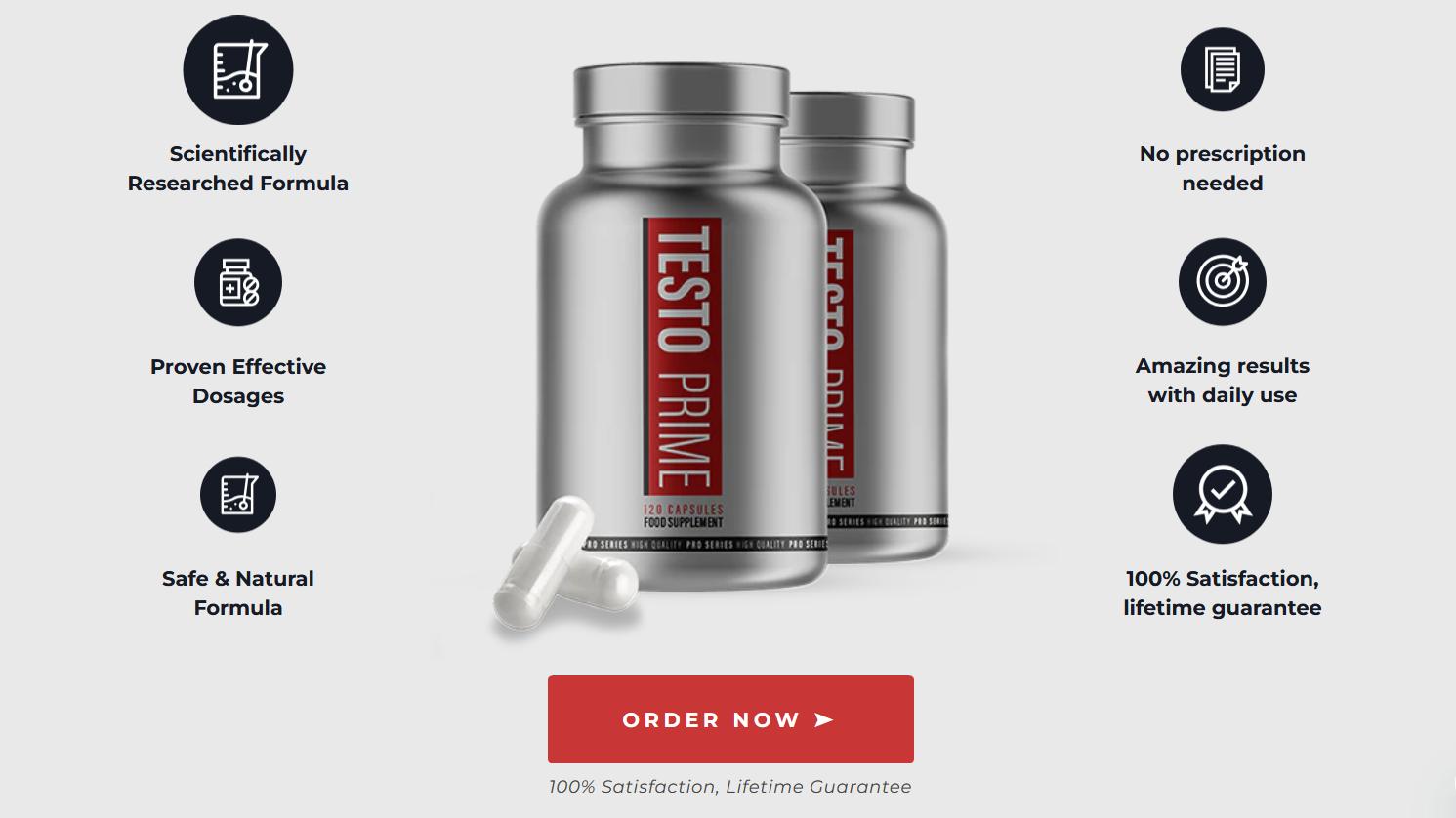 Testo Prime - Ingredients