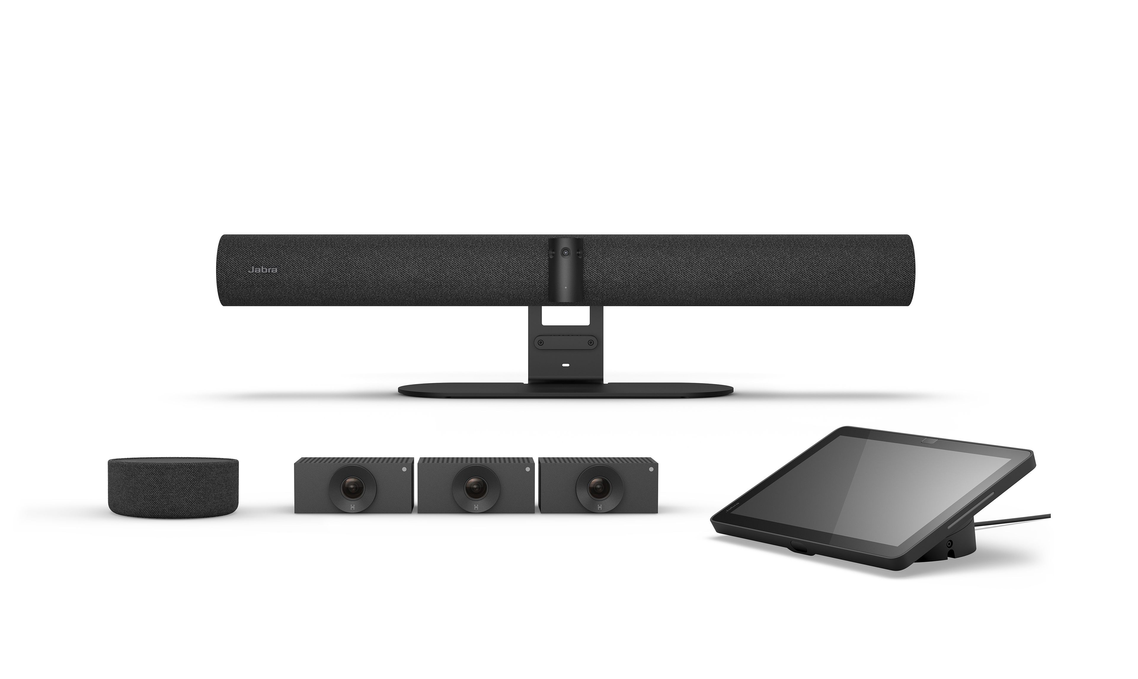 New Jabra PanaCast Room Kits are available in configurations with one, three or five cameras. They are designed to work as a unified system, allowing teams to start with a strong base configuration and expand as needs evolve.