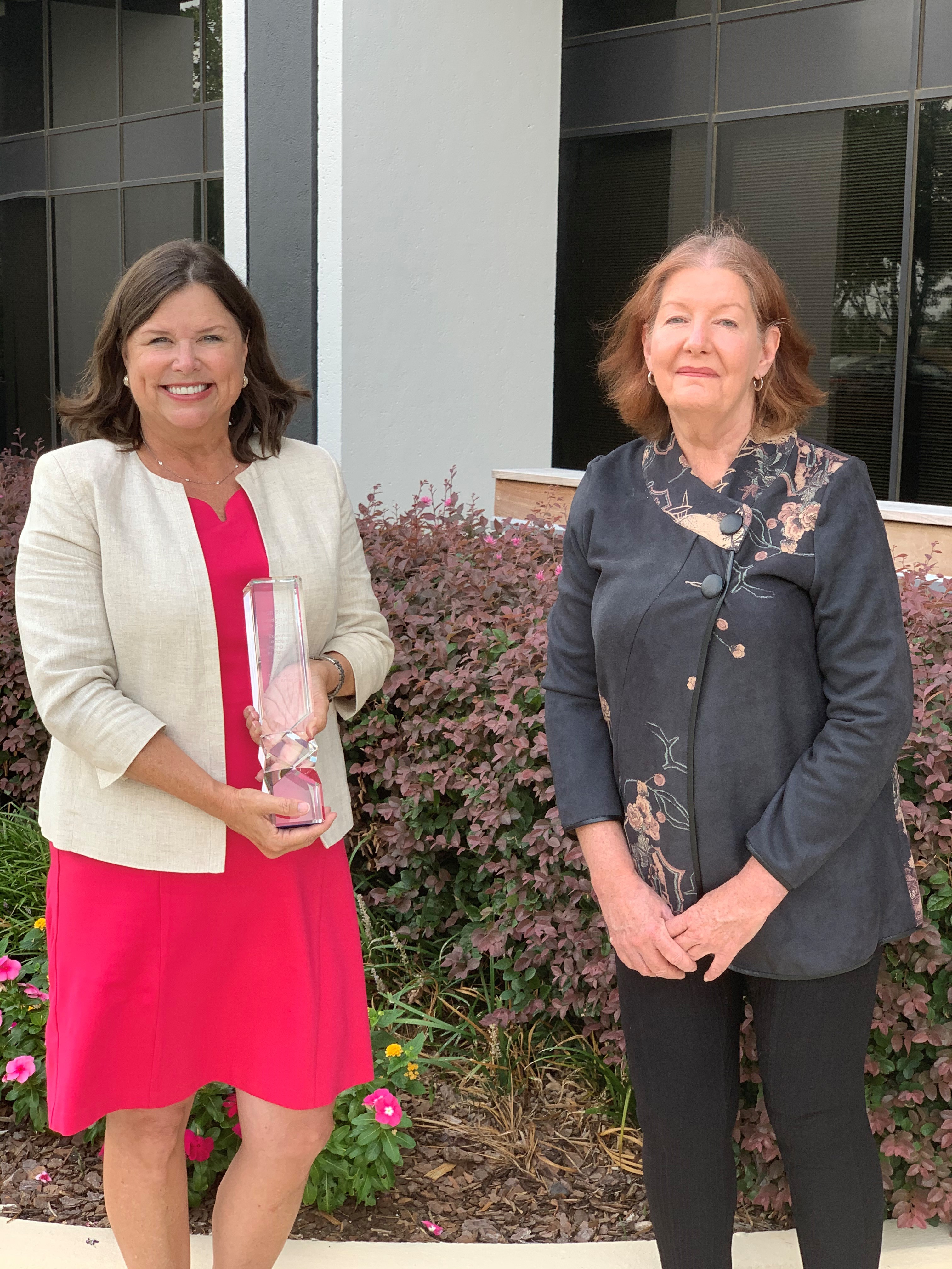Pictured: Cobb Community Foundation President and CEO Shari Martin and Rev. Nancy Yarnell, Founder and CEO of Food Security for America.