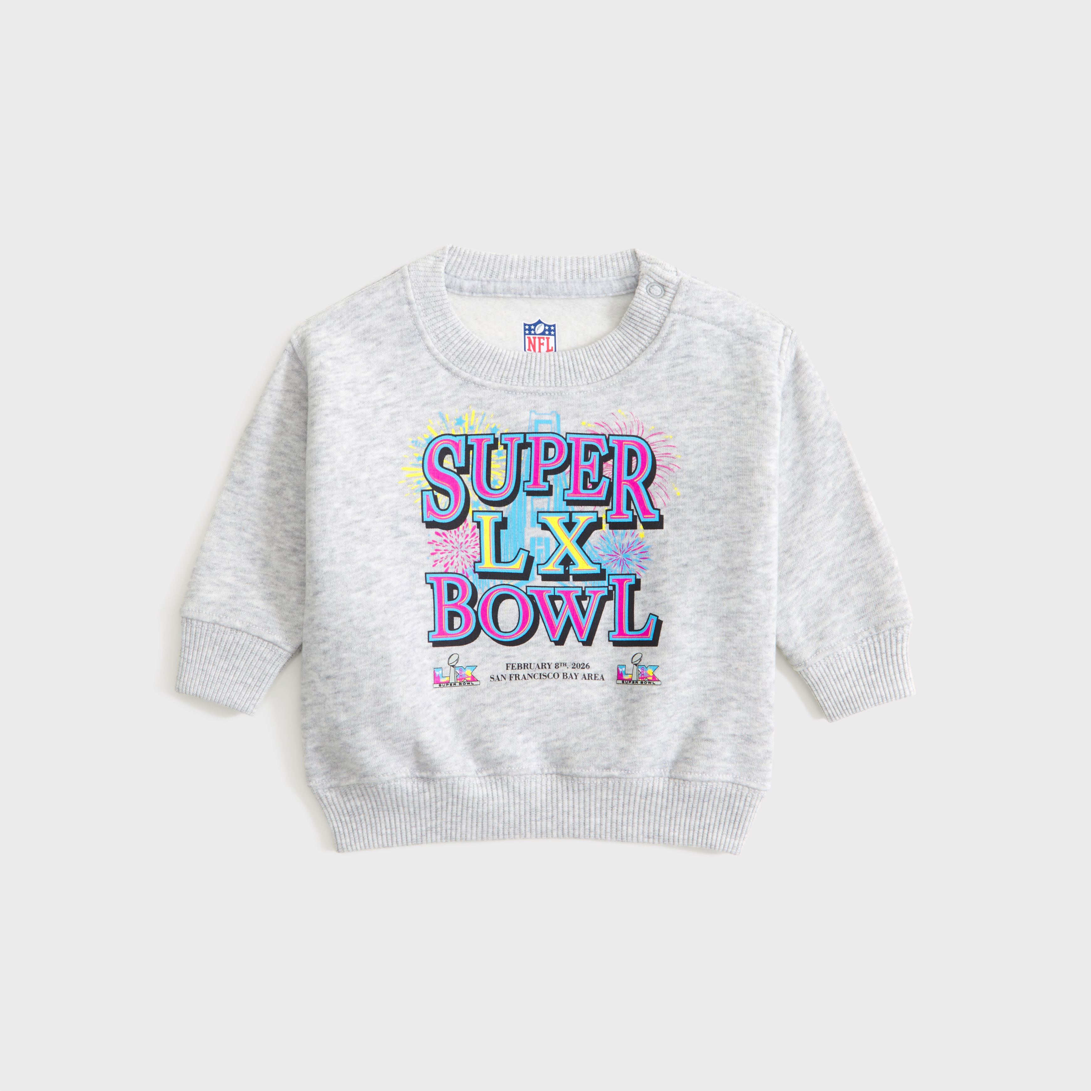 Abercrombie Super Bowl styles for the whole family ranging from $45-$150 online and at an Abercrombie experience within the NFL Shop presented by Visa.