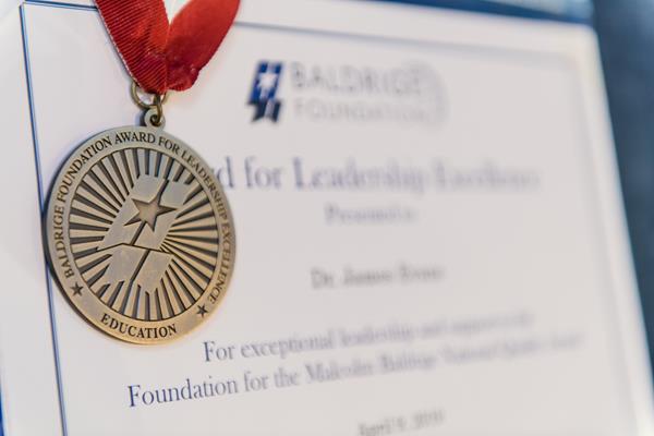 Recipients of the Foundation Awards for Leadership Excellence receive a  medal, lapel pin, and certificate that recognizes their positions as role-model leaders.