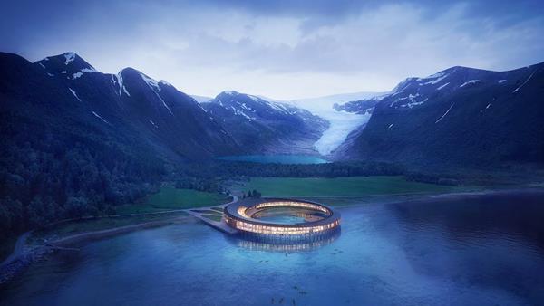 SVART – the worlds first energy positive hotel.

SVART will become the world’s first ´energy positive´ hotel. Situated in Norway, north of the Arctic Circle with a 360° view of Svartisen Glacier and arctic nature. It is the first hotel ever designed to the specifications of the ambitious Powerhouse standard.

The hotel will reduce yearly energy consumption by 85% compared to other modern hotels, and harvest enough solar energy to cover both hotel operations and the energy needed to construct the building.