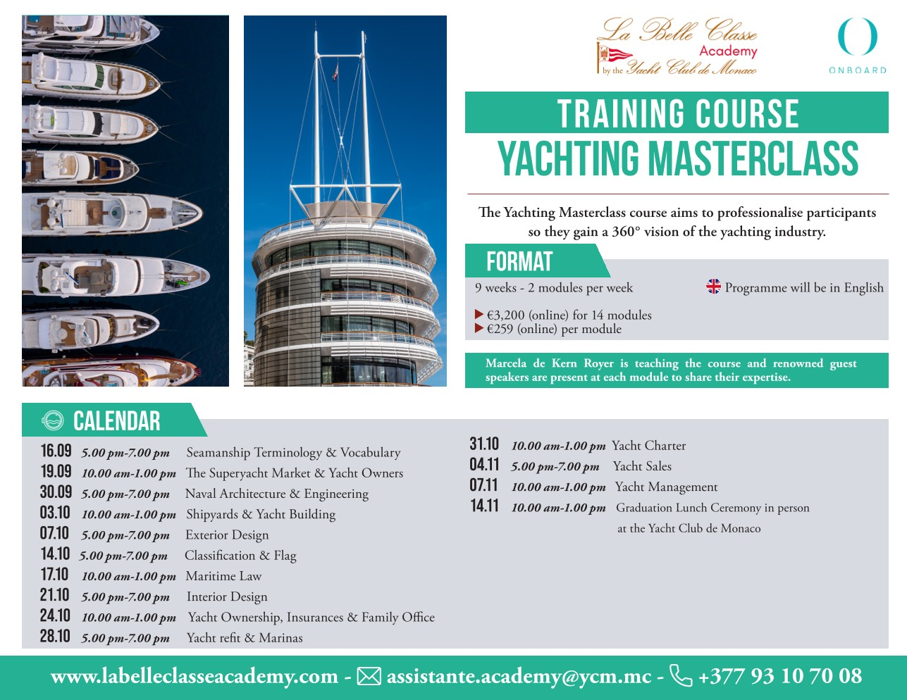 La Belle Classe Academy Infographic