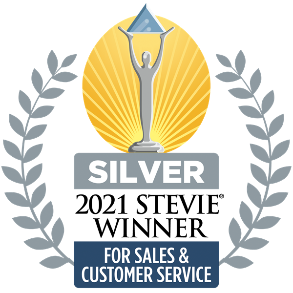 Silver Stevie Award logo image. 