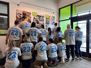 Blue Mountain Community Management volunteered at the Oregon Food Bank as part of the company’s 2023 Great Giveback initiative to help feed local residents in need of a healthy meal.