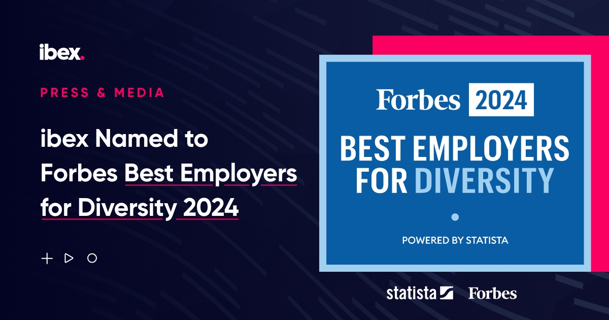 IBEX Limited ibex Named to Forbes Best Employers for Diversity 2024