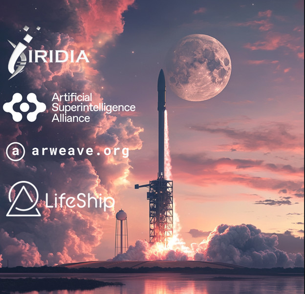 In collaboration with Arweave, an open-source protocol for permanent data storage, and the ASI Alliance, a collaboration between SingularityNET, Fetch.ai, and Ocean Protocol-Iridia will store both the Arweave Genesis Block and ASI (FET) tokens on the surface of the moon via the LifeShip lunar payload aboard the Dragonfly Aerospace Lander.