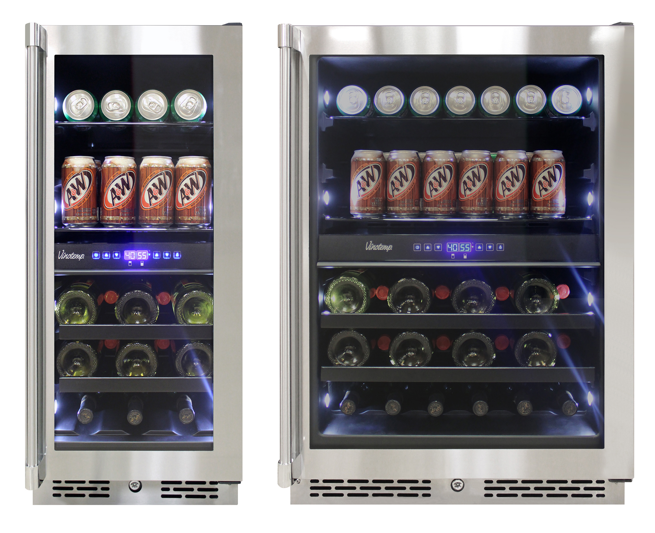 Vinotemp Outdoor Dual-Zone Glass Door Wine & Beverage Coolers