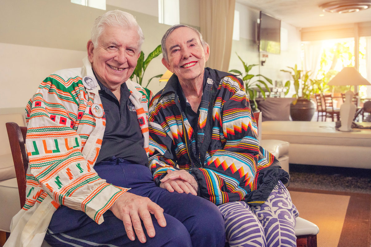Allan and Patti Herbert are well known for their incredible support that has impacted virtually every corner of the University of Miami. Photo: Mike Montero/University of Miami