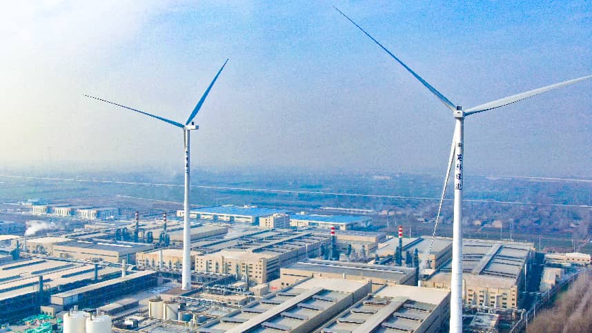 Figure 2: Panoramic view of the Yingke Energy Power Plant