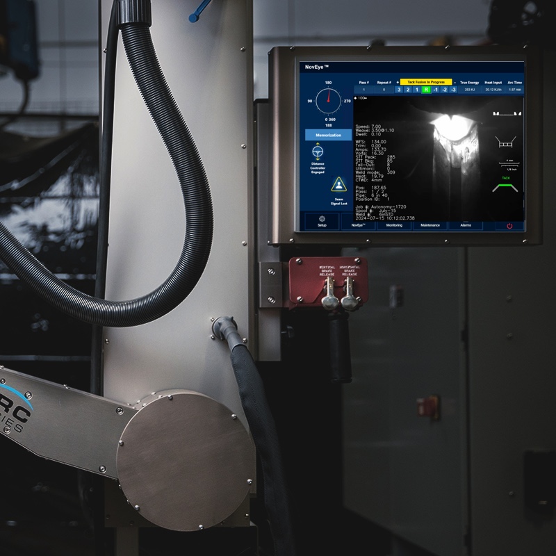 NovEye™ Autonomy (Gen 2) fully automates the pipe welding process, delivering high quality welds with zero operator intervention.