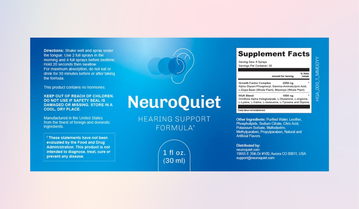 NeuroQuiet Supplement Facts