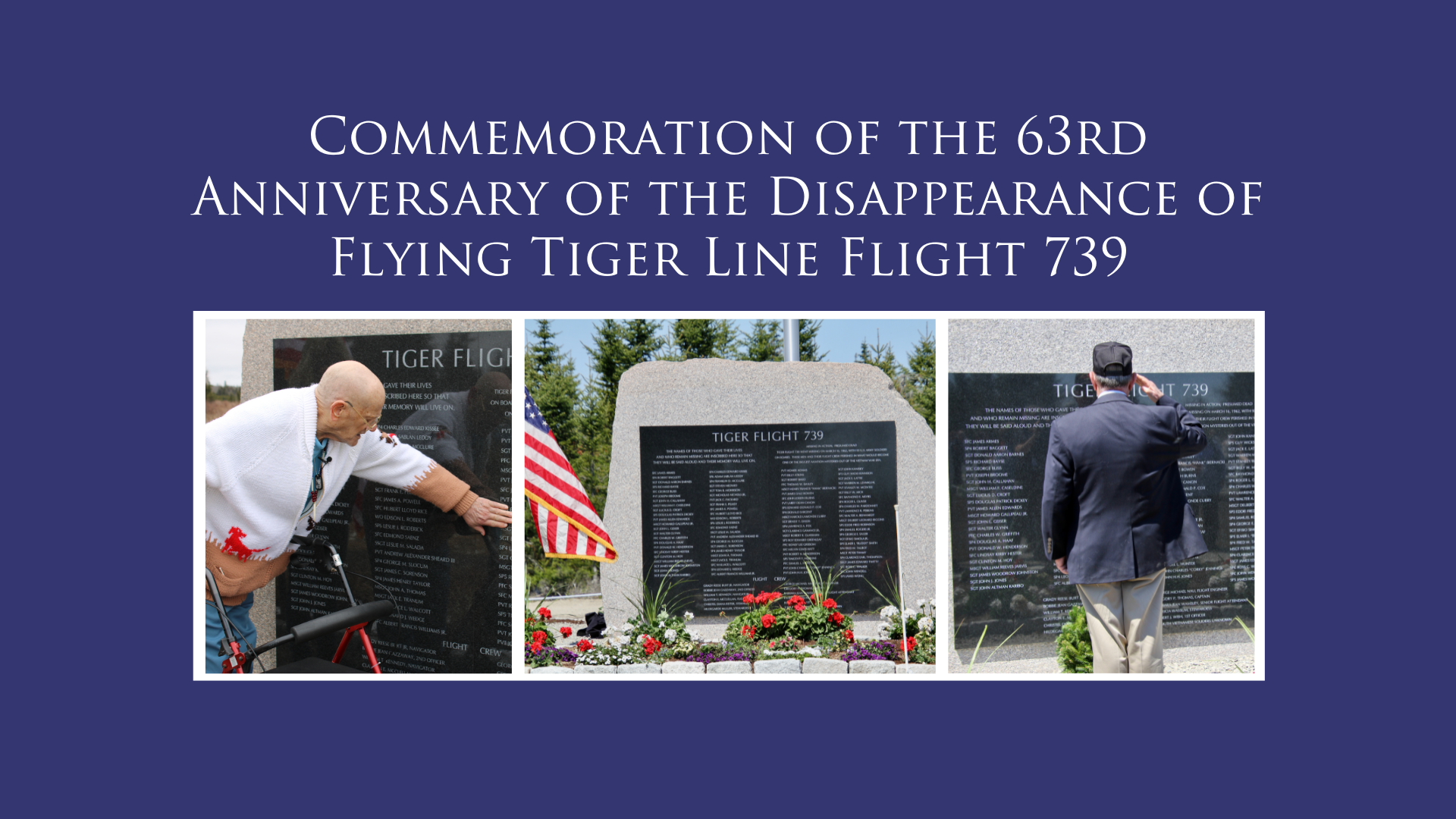 Commemoration of the 63rd Anniversary of the Disappearance of Flying Tiger Line Flight 739