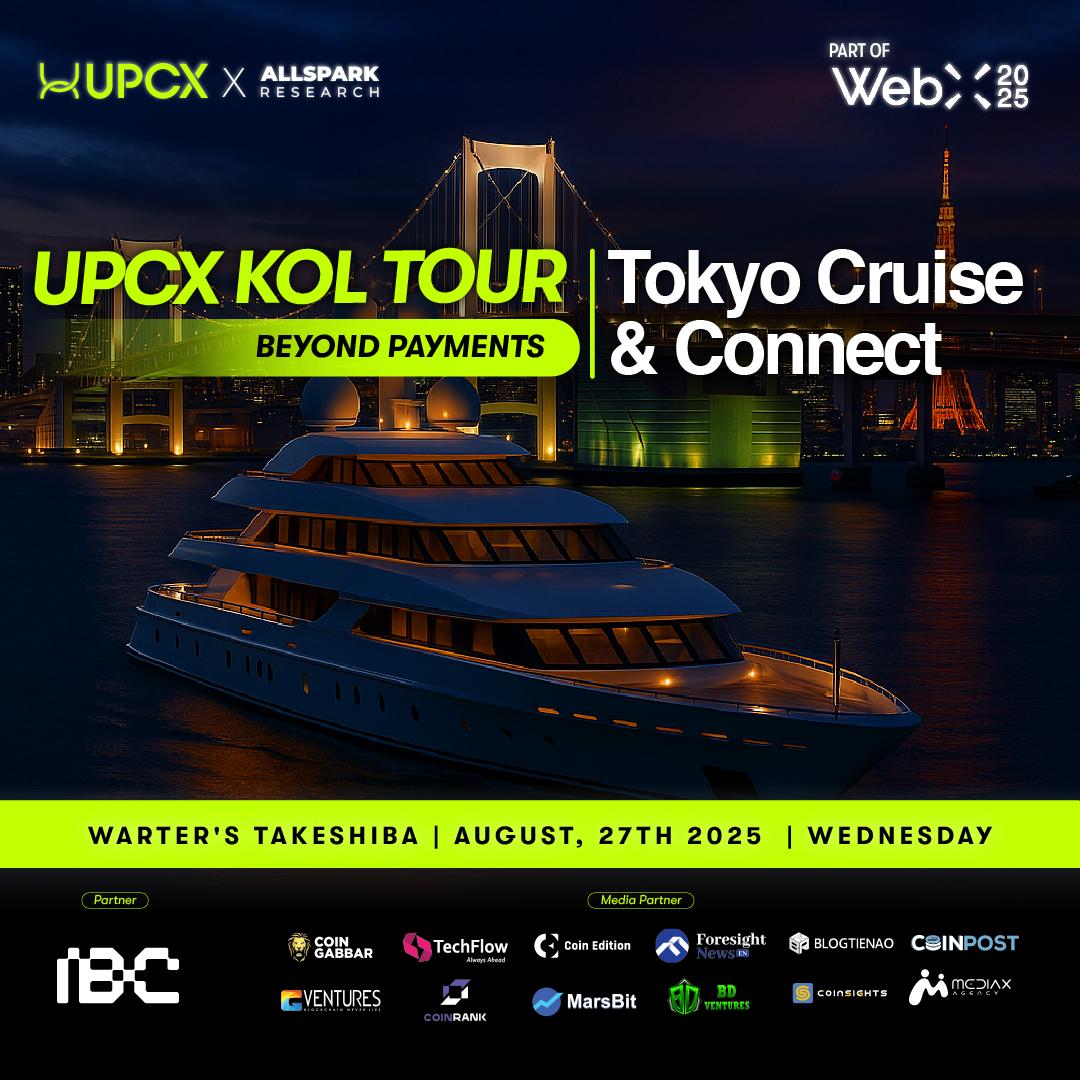 UPCX KOL Tour Sets Sail in Tokyo: Official WebX 2025 Side Event
