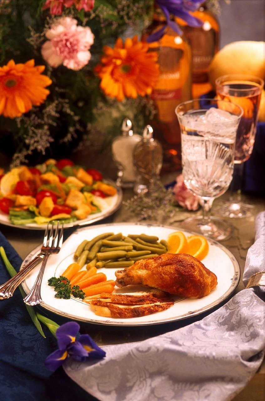 A healthy Thanksgiving plate!