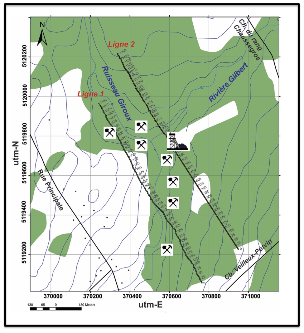 ERT Line 1 & 2 Old Mines Map