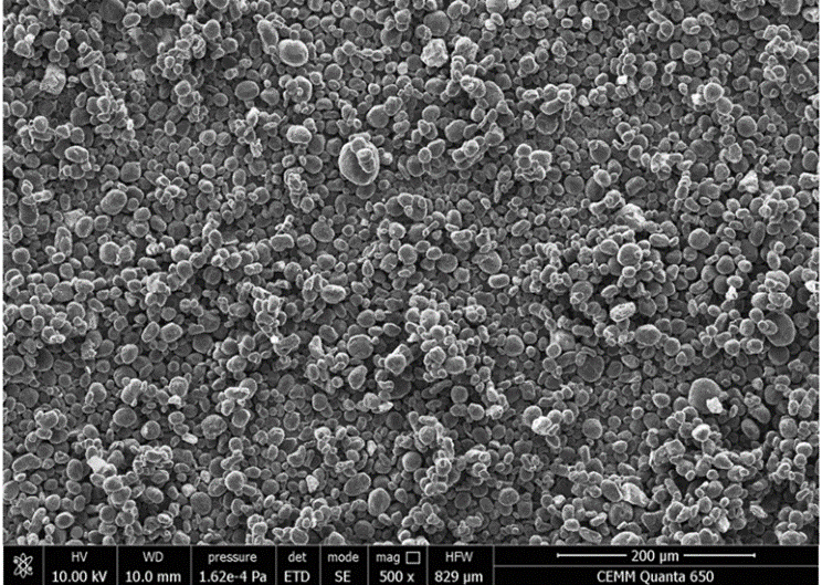 Scanning Electron Microscope Picture of Ceylon’s Silicon Enhanced Anode Graphite: Media Snippet