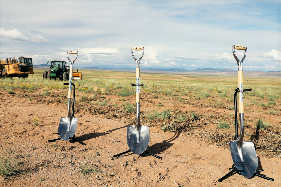 Greenbacker groundbreaking shovels Appaloosa solar energy