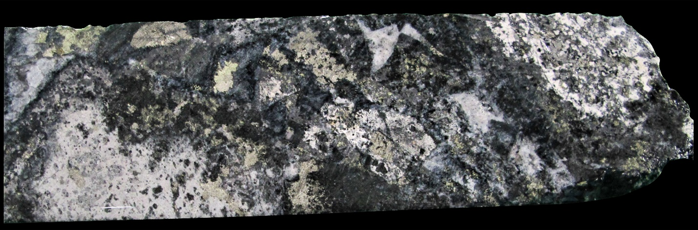 Figure 10 – Typical Au-Ag-Cu mineralisation in drill hole CHT-DDH-044 (Breccia Clint)
