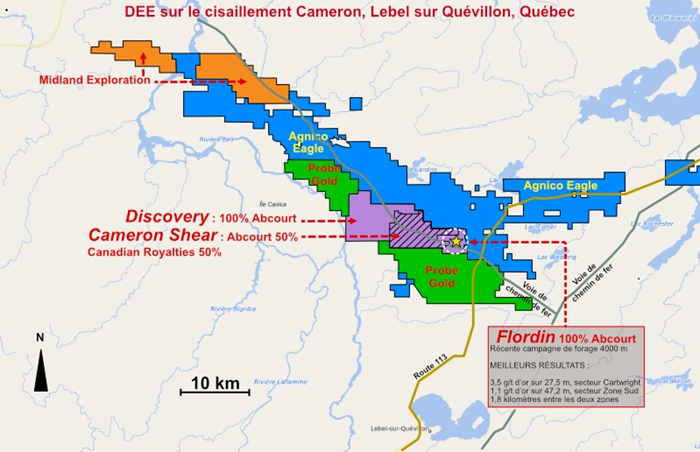 Localisation des Droits Exclusif d’Exploration (DEE)