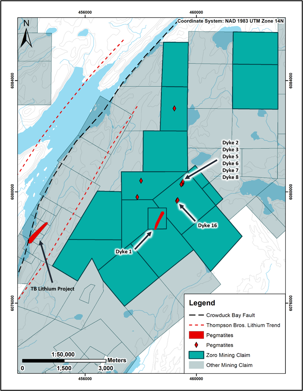 Figure 1: Location of the Zoro Property