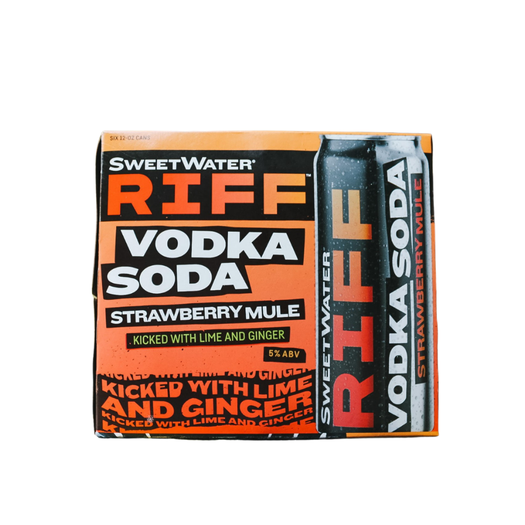 SweetWater RIFF Vodka Soda - Strawberry Mule