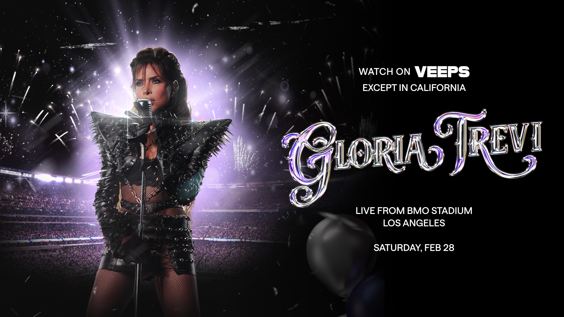 Gloria Trevi Los Angeles Concert – “Gloria Trevi: Live from BMO Stadium” – to Be VEEPS Live Pay-Per-View on Saturday, February 28