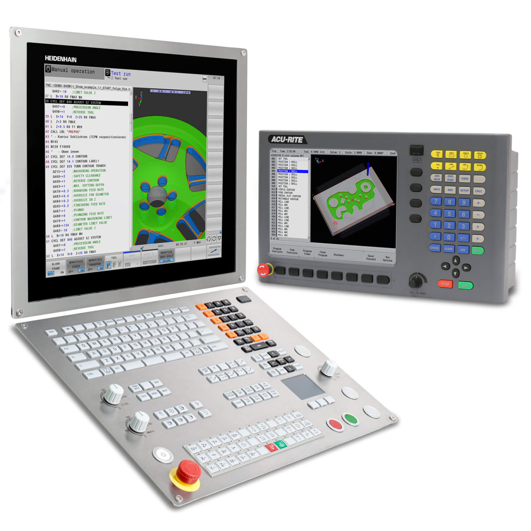 HEIDENHAIN's TNC 640 and ACU-RITE MILLPWR G2 controls will be on display live at EASTEC and SOUTHTEC trade shows in October 2021.