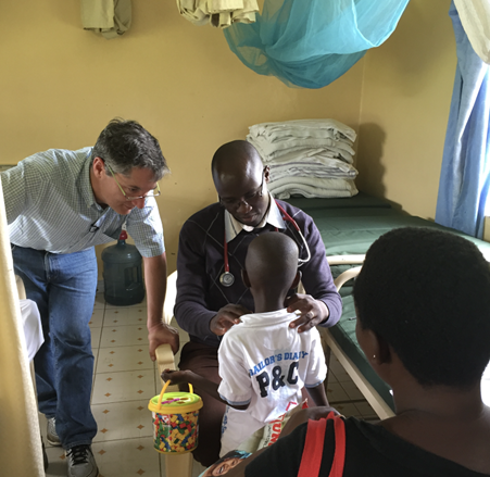 Dr. Jonathan Kurtis conducting research near Kisumu, Kenya, one of the world’s most malaria-infected regions