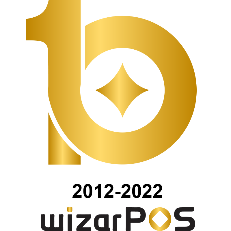 WizarPOS 10th anniversary logo