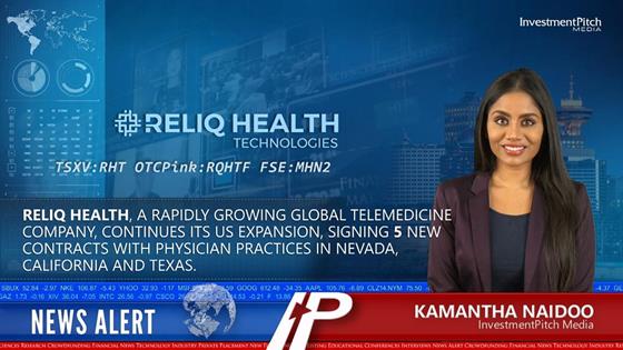 Reliq Health, a rapidly growing global telemedicine company, continues its US expansion, signing 5 new contracts with physician practices in Nevada, California and Texas: Reliq Health, a rapidly growing global telemedicine company, continues its US expansion, adding 5 contracts with physician practices in Nevada, California and Texas, and expects to add more than 2,500 new patients