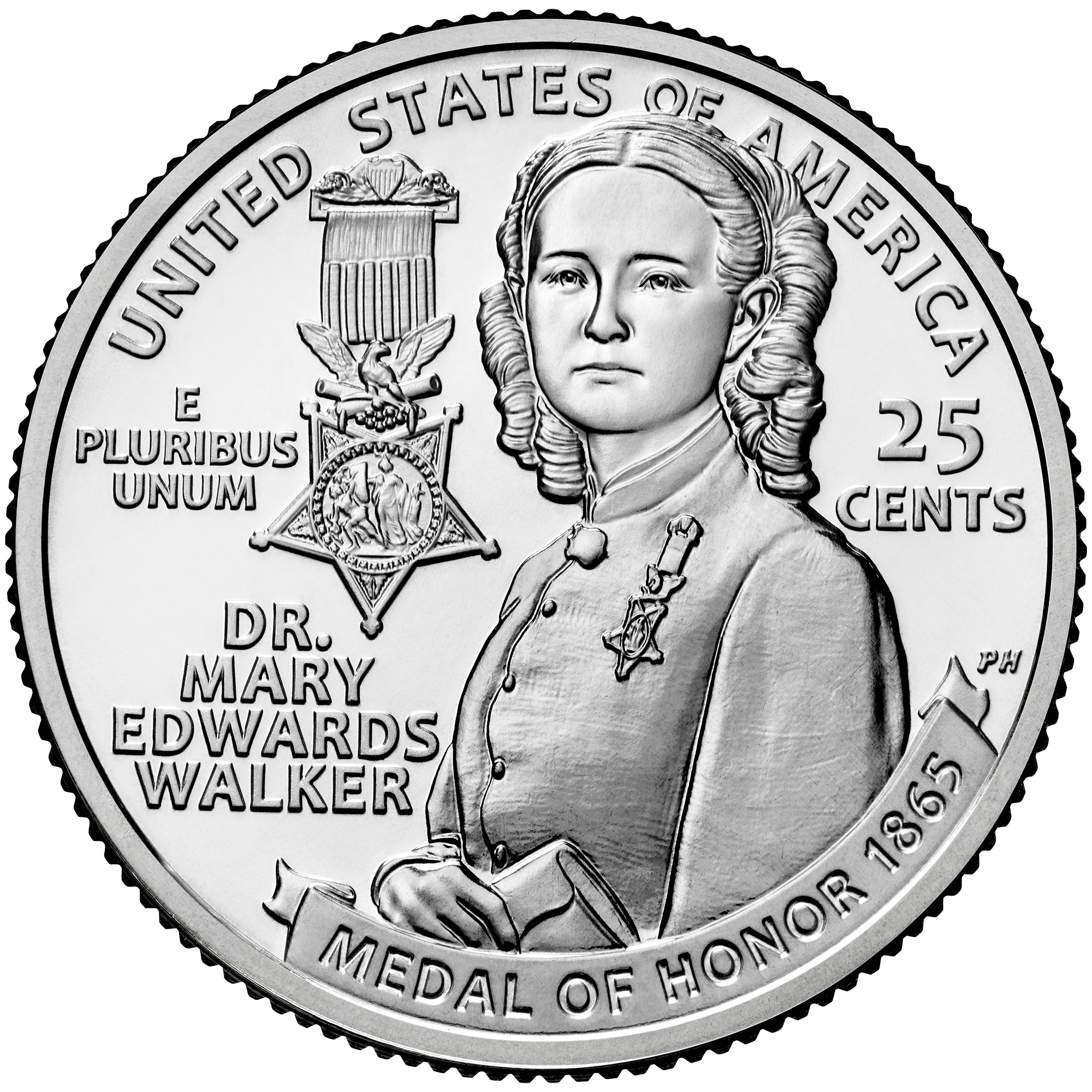 American Women Quarter Honoring Dr. Mary Edwards Walker 