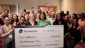 NABA, Inc. $1M CLA Foundation Grant Check Presentation