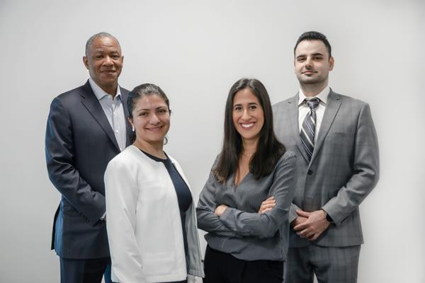 Joining Carillon Tower Advisers later this year to form a new risk division are (l-r) Steve Singleton, Yolanda Dolores, Omur Munoz, and Dmitriy Aronov. 
