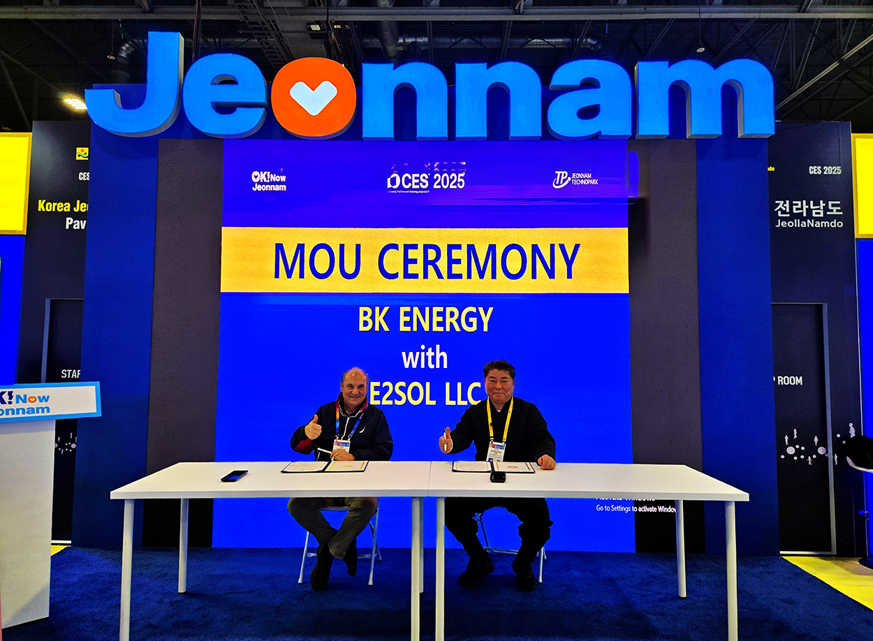 E2SOL and BK Energy MOU Signing at CES25