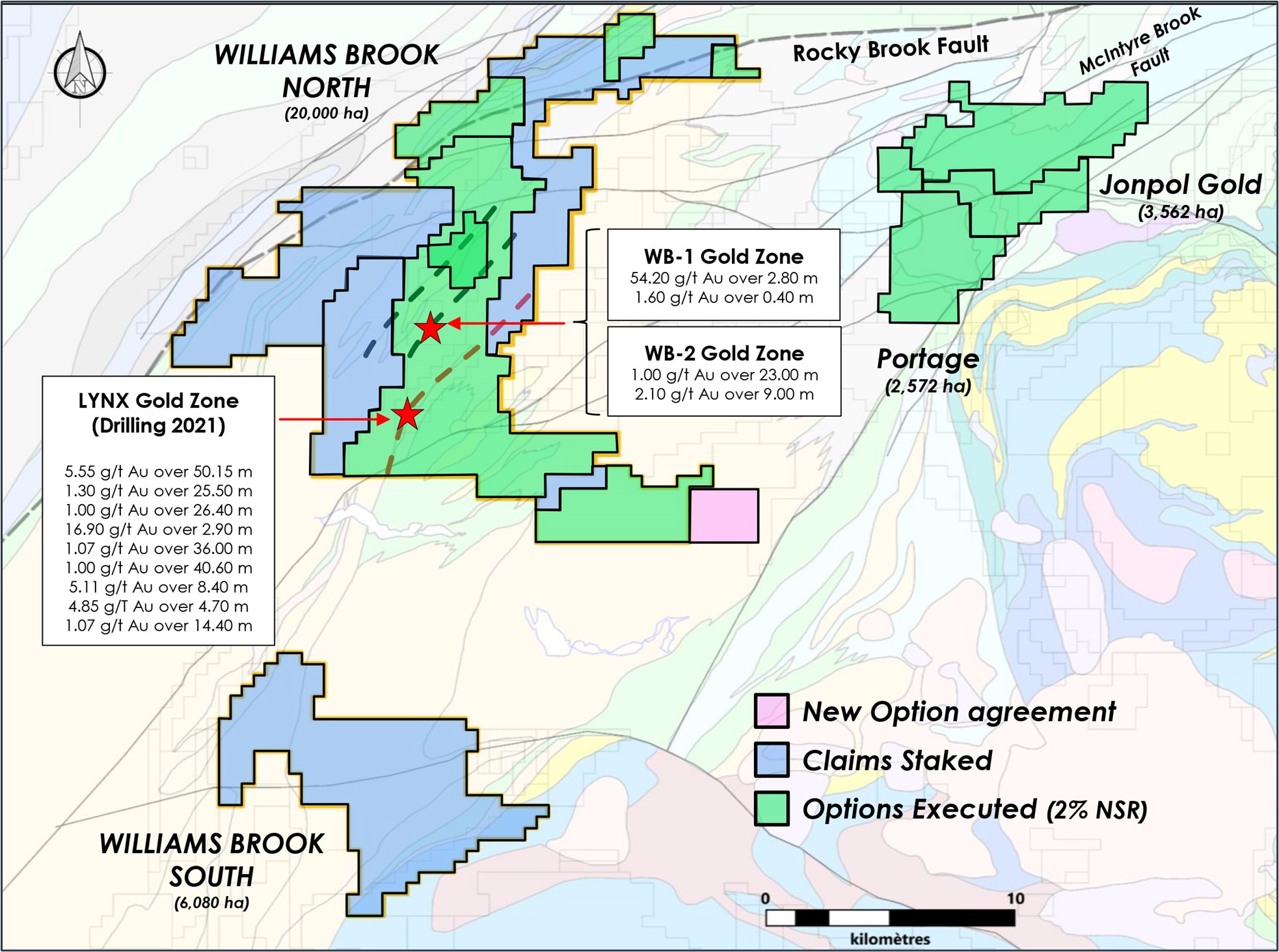 Figure 1: Puma's landholdings in northern New Brunswick