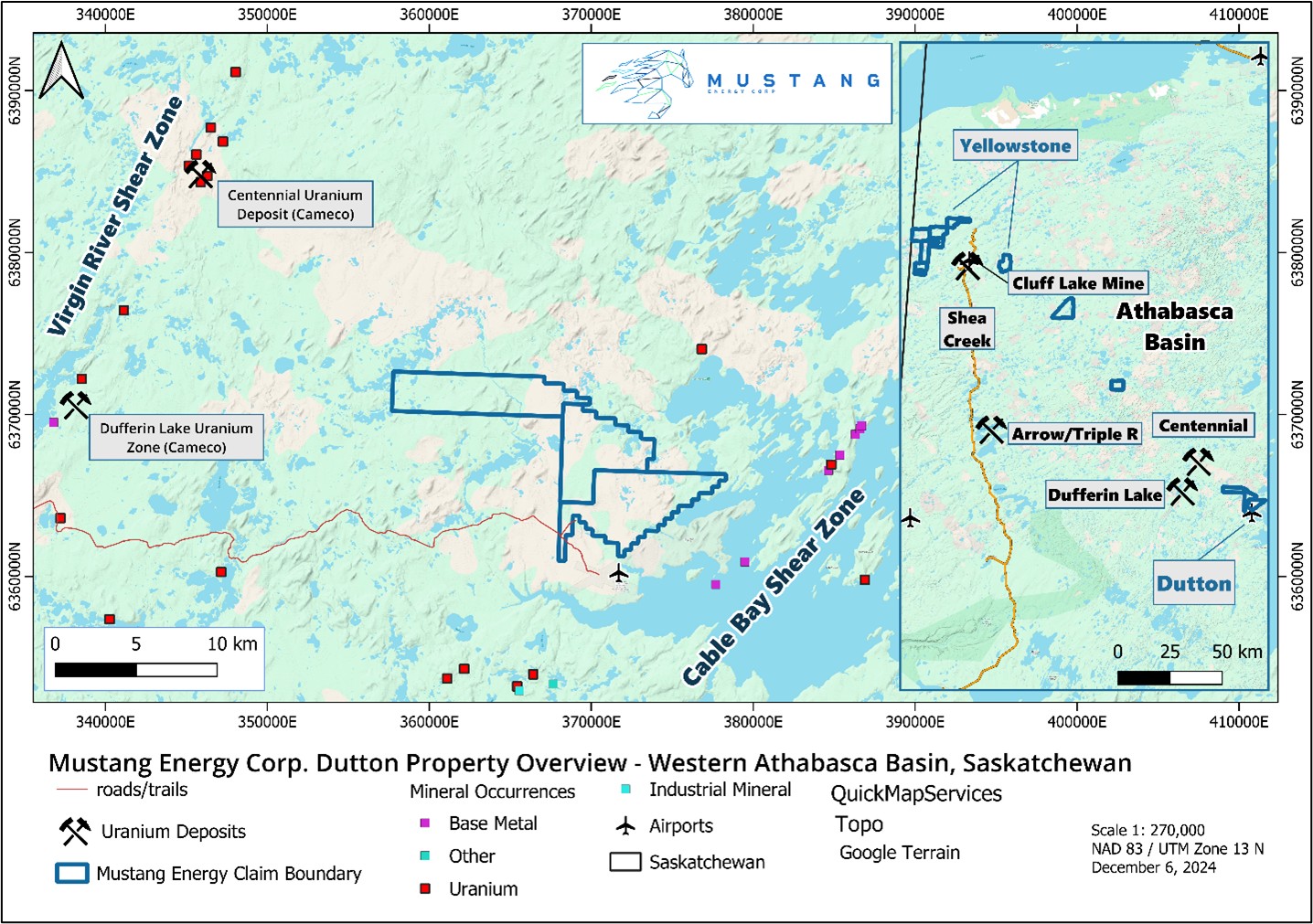 Overview of Mustang Energy Corp's Dutton Project(1)