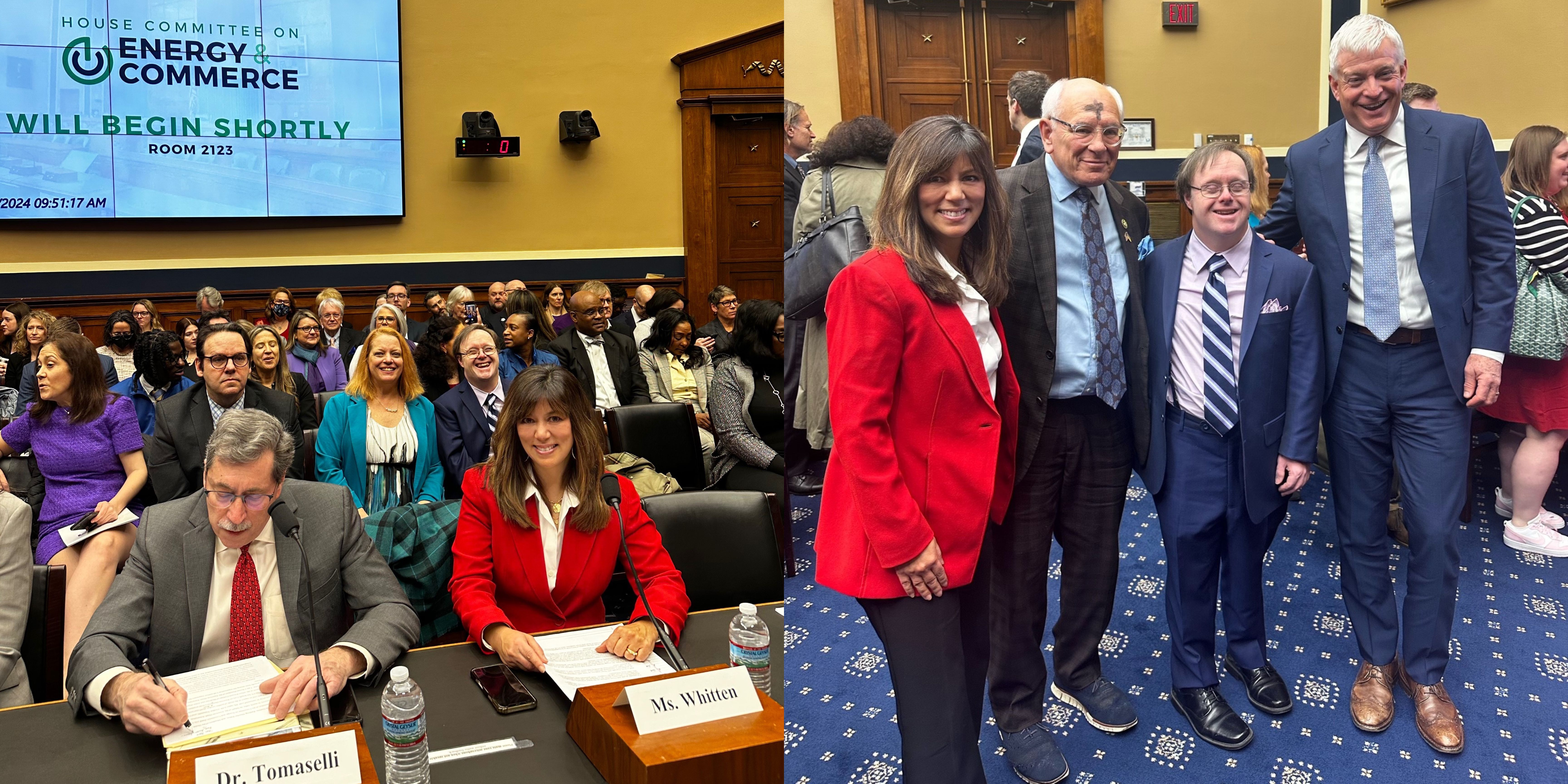 RIGHT: GLOBAL President & CEO Michelle Sie Whitten, Paul Tonko (D-NY), GLOBAL Board Member & Self-Advocate Frank Stephens and Kevin Brennan