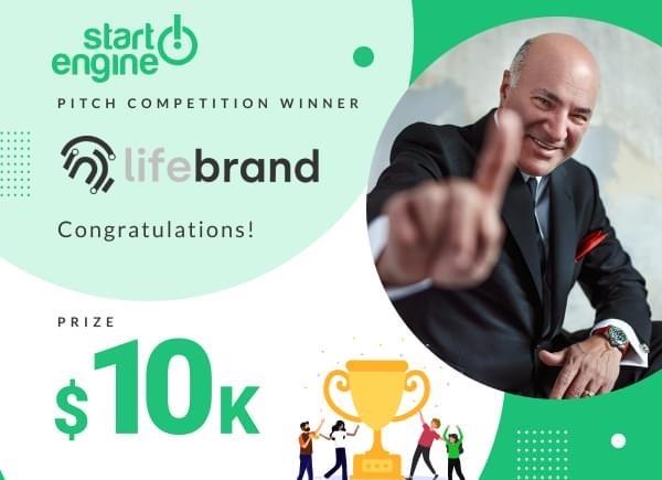 Business Mogul Kevin O'Leary, aka "Mr. Wonderful," awards Founder of LifeBrand the Winner of StartEngine Pitch Competition 